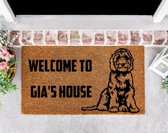 Golden Doodle Doormat, Goldendoodle Come On In Dood Doormat, Goldendoodle doormat, Labradoodle Doormat, Doodle Doormat, Doodle Decor