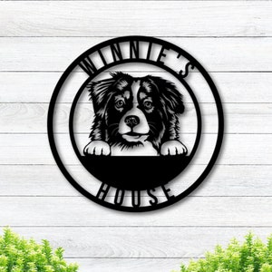 Metal Australian Shepherd Sign, Metal Shepherd Sign, Australian Shepherd Sign, Australian Shepherd Decor, Australian Shepherd Art