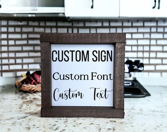 Custom Wood Sign, Custom Quote Home, Personalized Wood Sign, Custom Framed Wood Sign, Customized Wood Sign, Custom Sign, Custom Text Sign