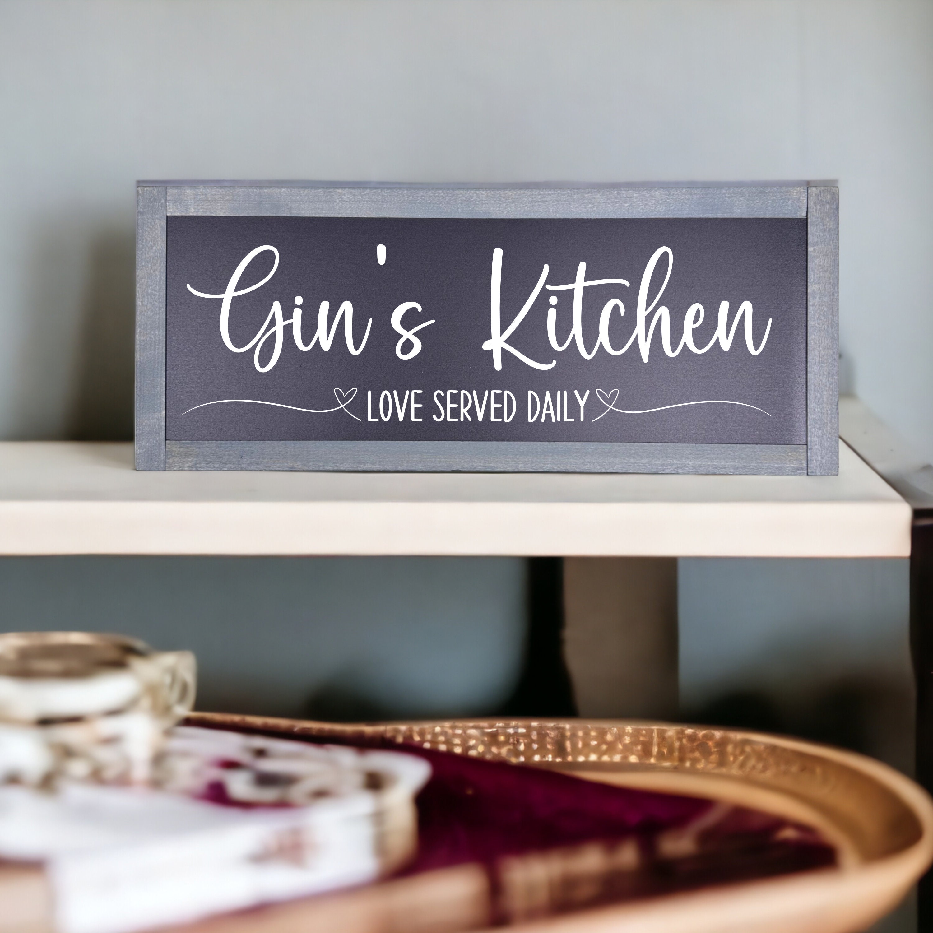 Kitchen Signs Reco Personalized Kitchen Sign, Kitchen Sign, Custom Kitchen Sign, Kitchen ...