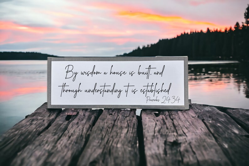 Personalized Bible Verse Sign, Custom Bible Verse Wall Art, Custom Scripture Sign, Custom Quote Sign For Home, Custom Quote Sign image 4