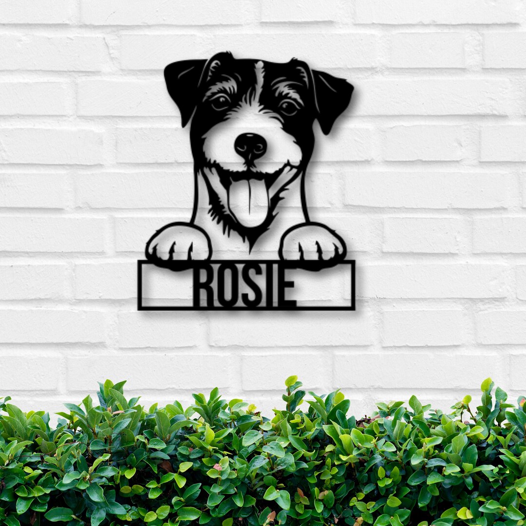 Metal Jack Russell Terrier Sign, Jack Russell Terrier Sign, Jack