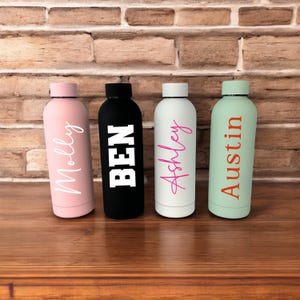 Personalized Stainless Steel Water Bottle, Custom Metal Water Bottle, Stainless Steel Water Bottle, Custom Tumbler, Stainless Steel Tumbler