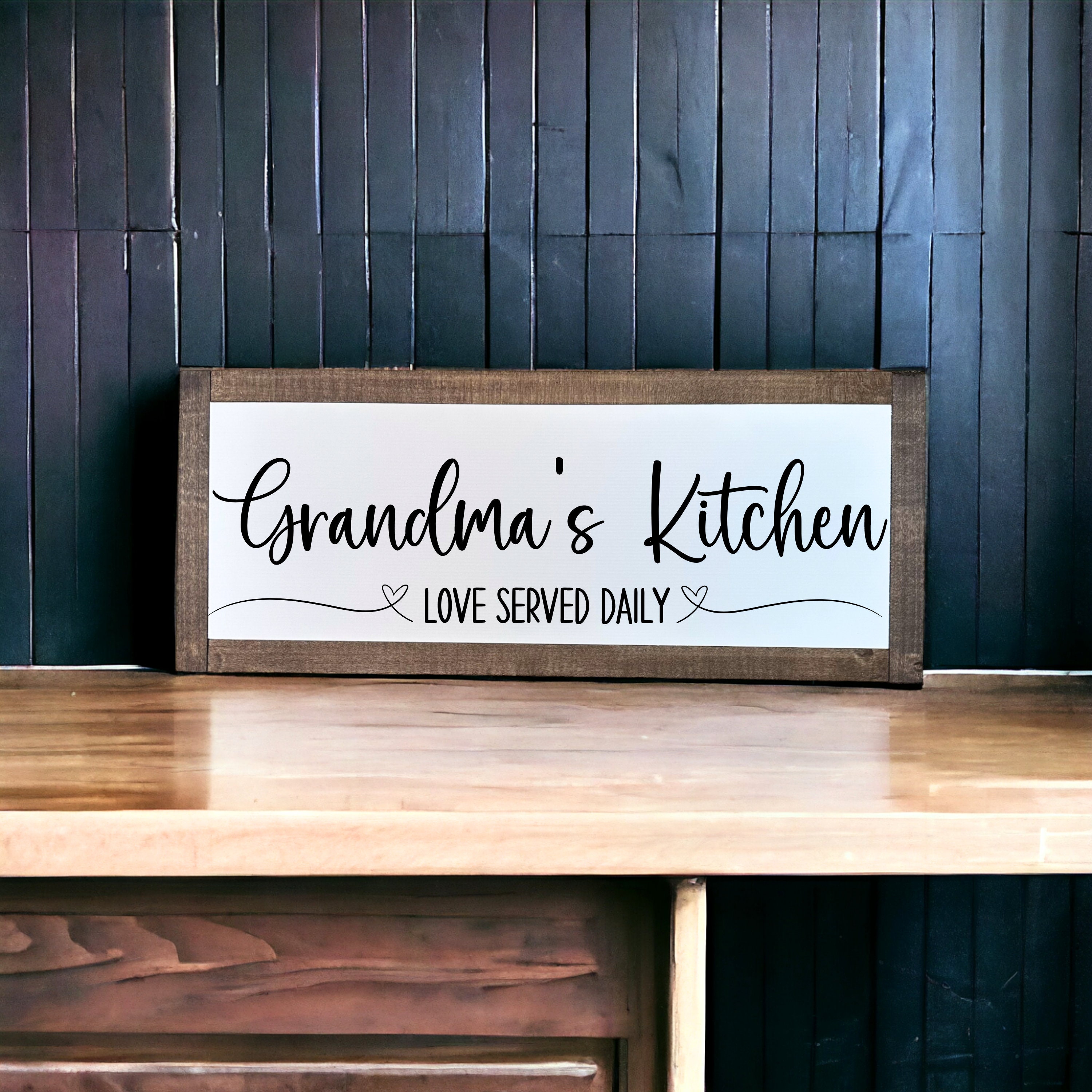 Personalized Kitchen Sign, Kitchen Sign, Custom Kitchen Sign, Kitchen ...