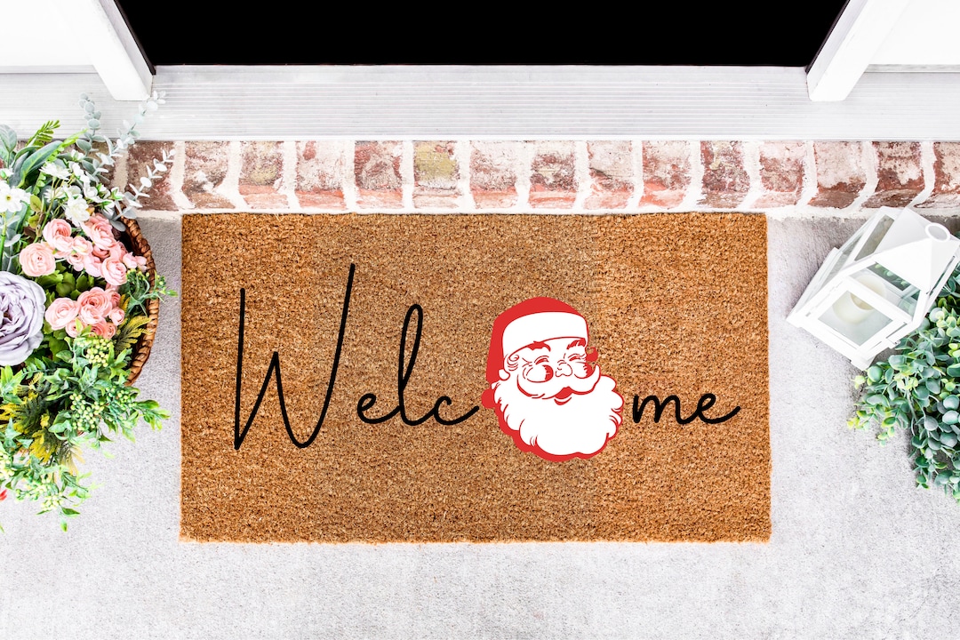 Santa Claus Doormat, Funny Christmas Doormat, Christmas Doormat, Merry Christmas Doormat