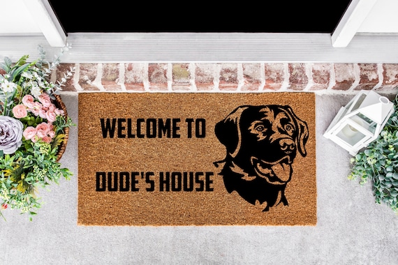 Custom Labrador Retriever Doormat, Labrador Doormat, Dog Doormat, Labrador Decor, Doormat with Dog Image, Pet Doormat, Dog Kennel Doormat