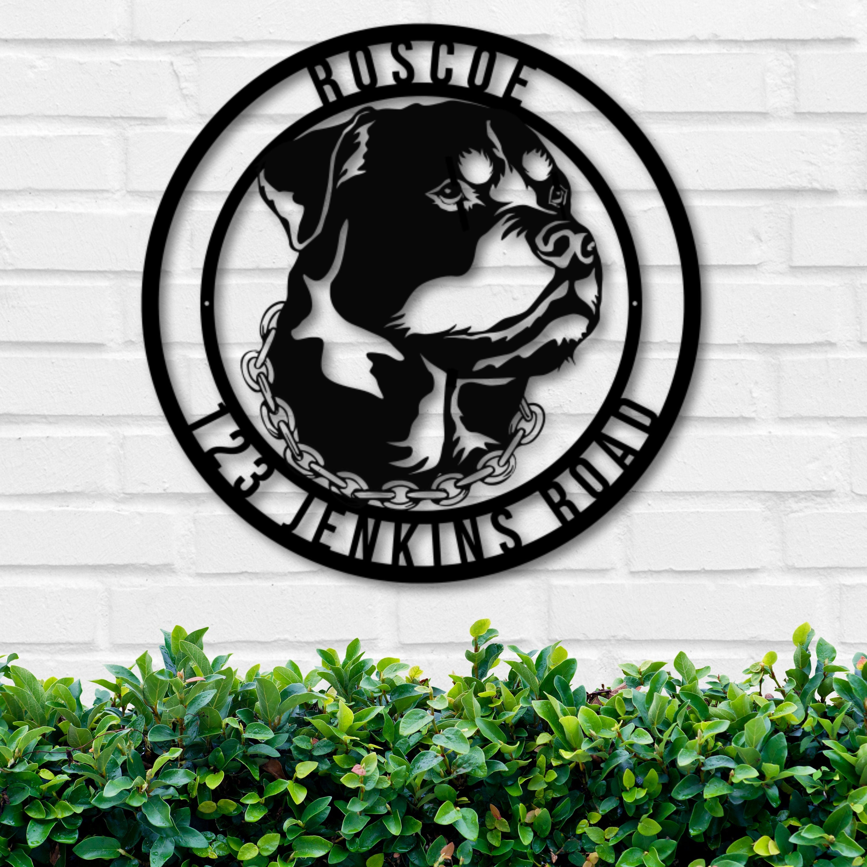 Metal Rottweiler Sign, Rottweiler Sign, Rottweiler Decor, Rottweiler, Dog Sign, Pet Sign, Dog House Sign, Pet Decor, Dog Decor, Kennel Sign