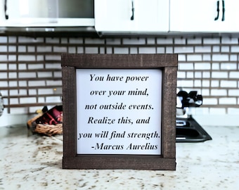 Inspirational Personalized Quote Sign, Custom Quote Sign, Desk Plaque Sign, Inspirational Quote Sign, Motivational Quote Sign