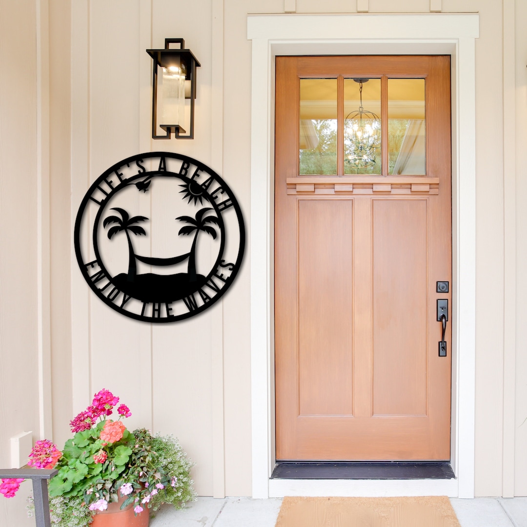 Personalized Metal Beachhouse Sign Metal Swimming Pool Sign Metal Beach