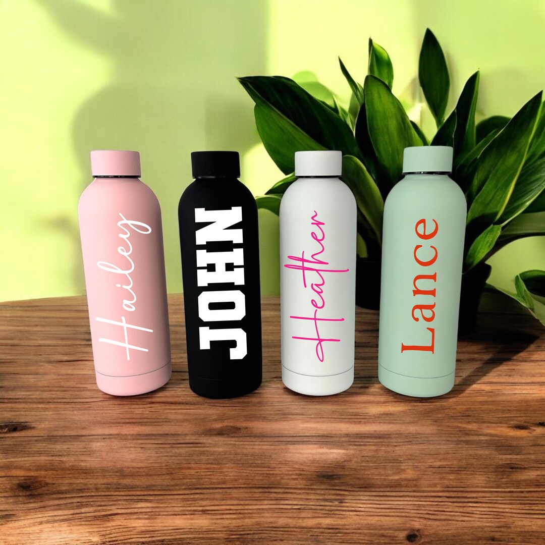 Personalized Stainless Steel Water Bottle, Custom Metal Water Bottle ...