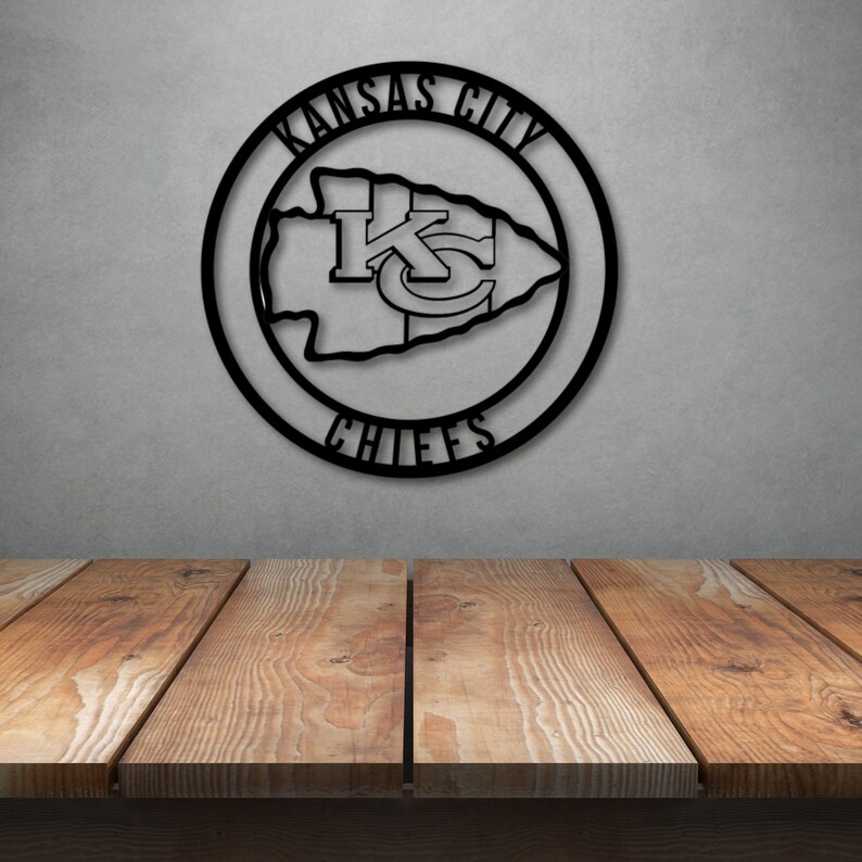 Metal Kansas City Chiefs Sign Kansas City Chiefs Sign Kansas Etsy