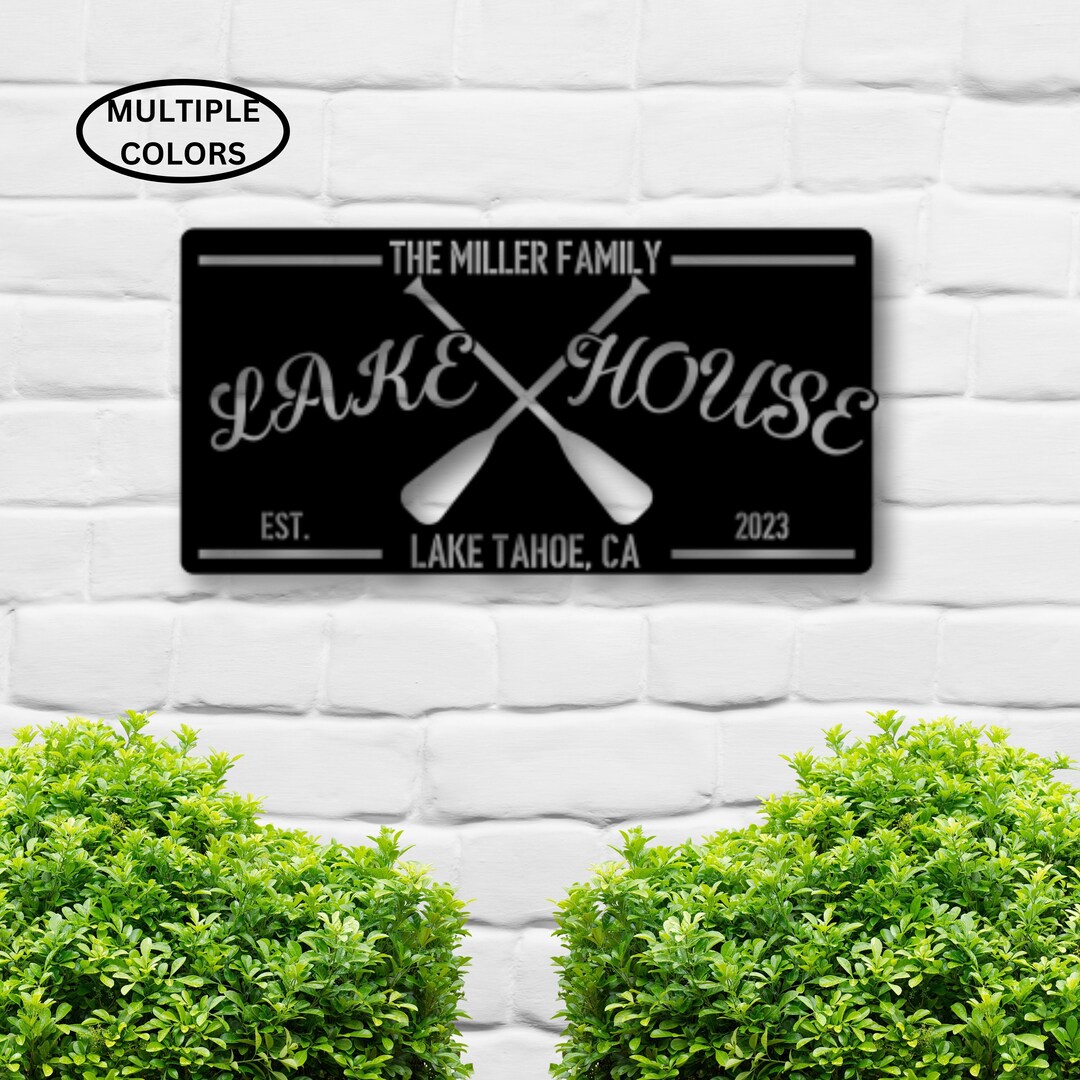 Metal Lake House Sign, Lake House Sign, Lake House Decor, Lake Sign
