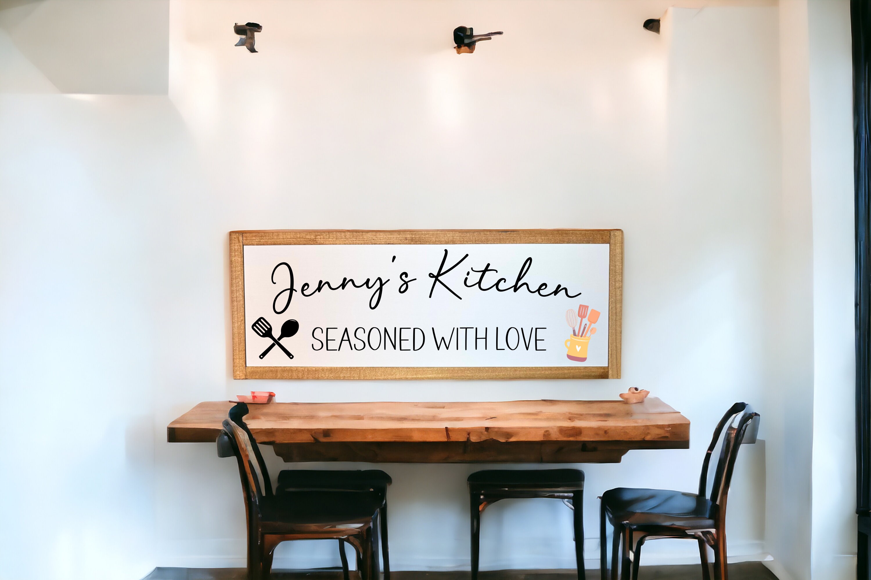 Personalized Kitchen Sign, Kitchen Sign, Custom Kitchen Sign, Kitchen ...