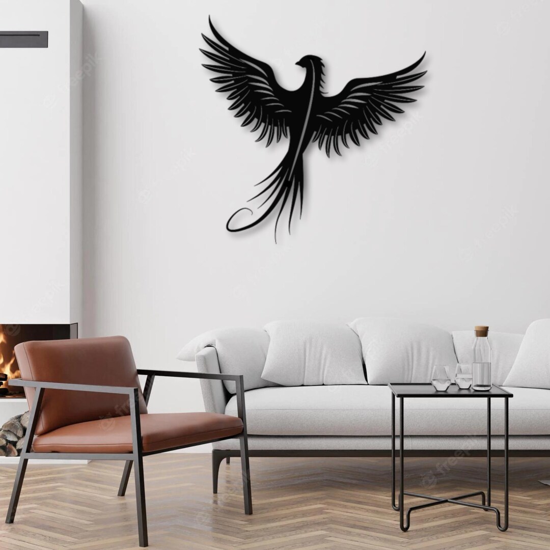 Metal Phoenix, Metal Phoenix Wall Art, Phoenix Art, Phoenix Decor