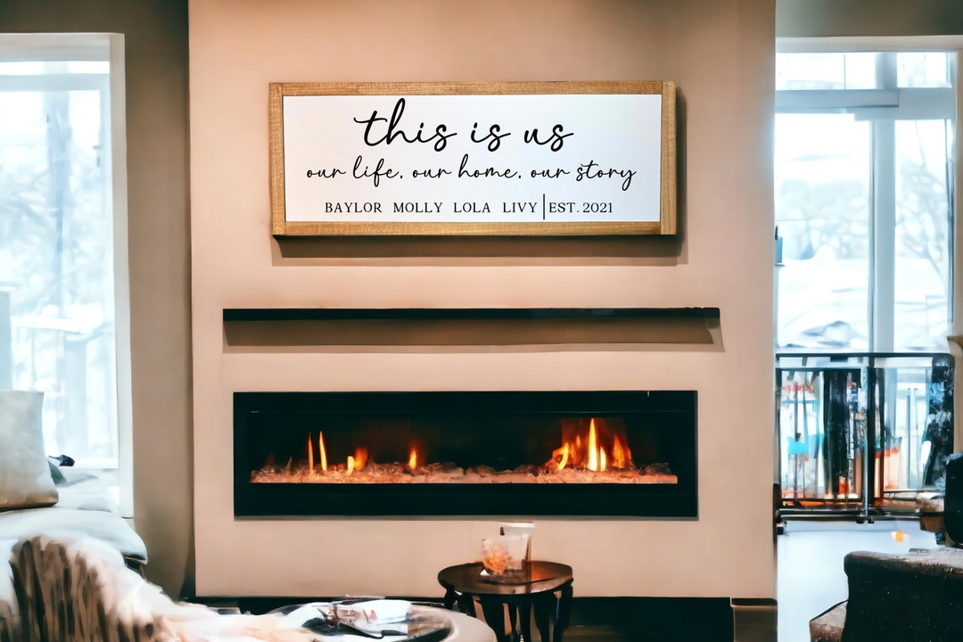 This is Us Sign, This is Us Decor, Custom Name Sign, Valentines Gift ...