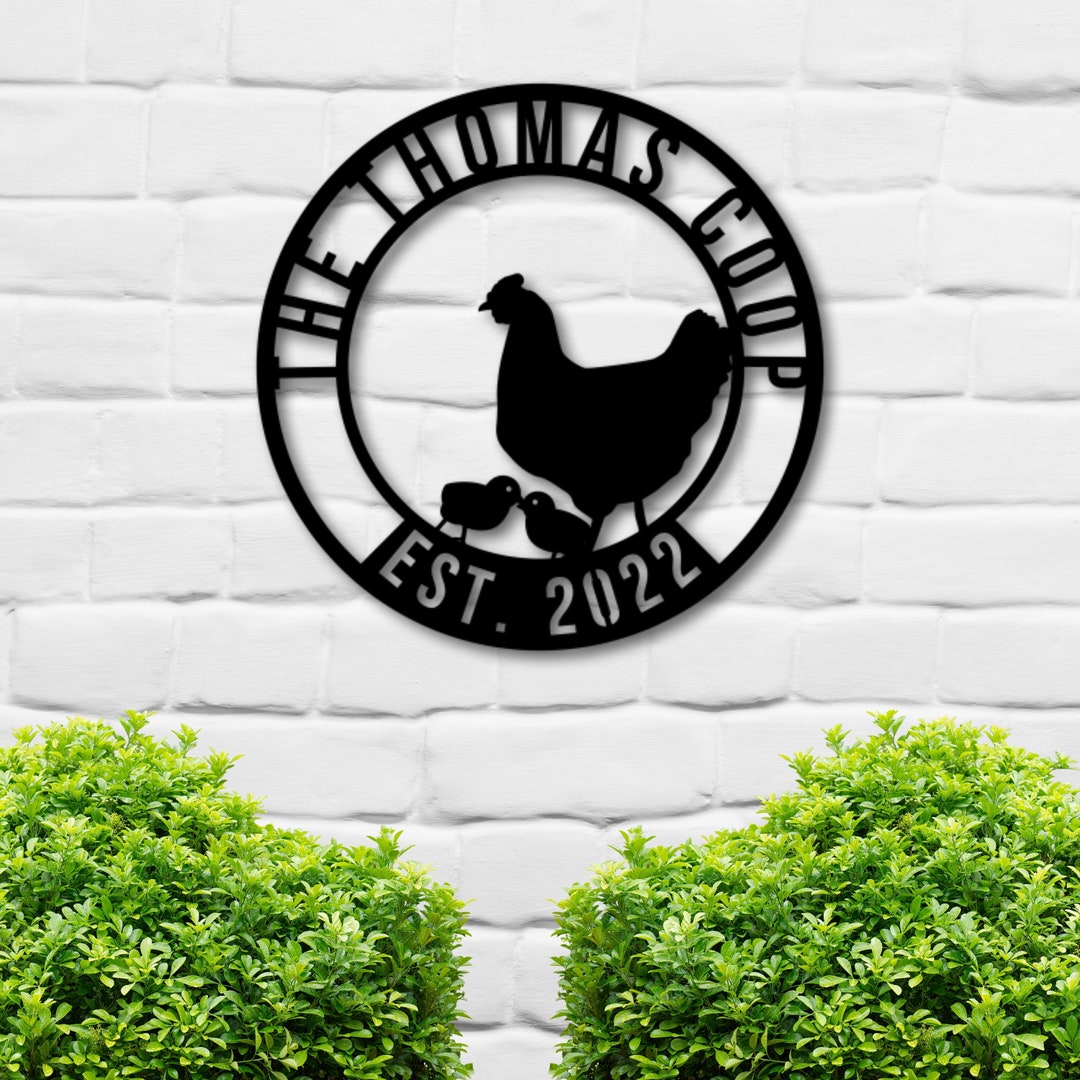 Metal Chicken Coop Sign, Chicken Coop Sign, Metal Chicken Sign, Chicken