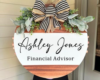 Office Door Hanger, Office Door Sign, Office Sign, Office Wreath, Sign For Office Door, Manager Door Sign, Supervisor Door Sign
