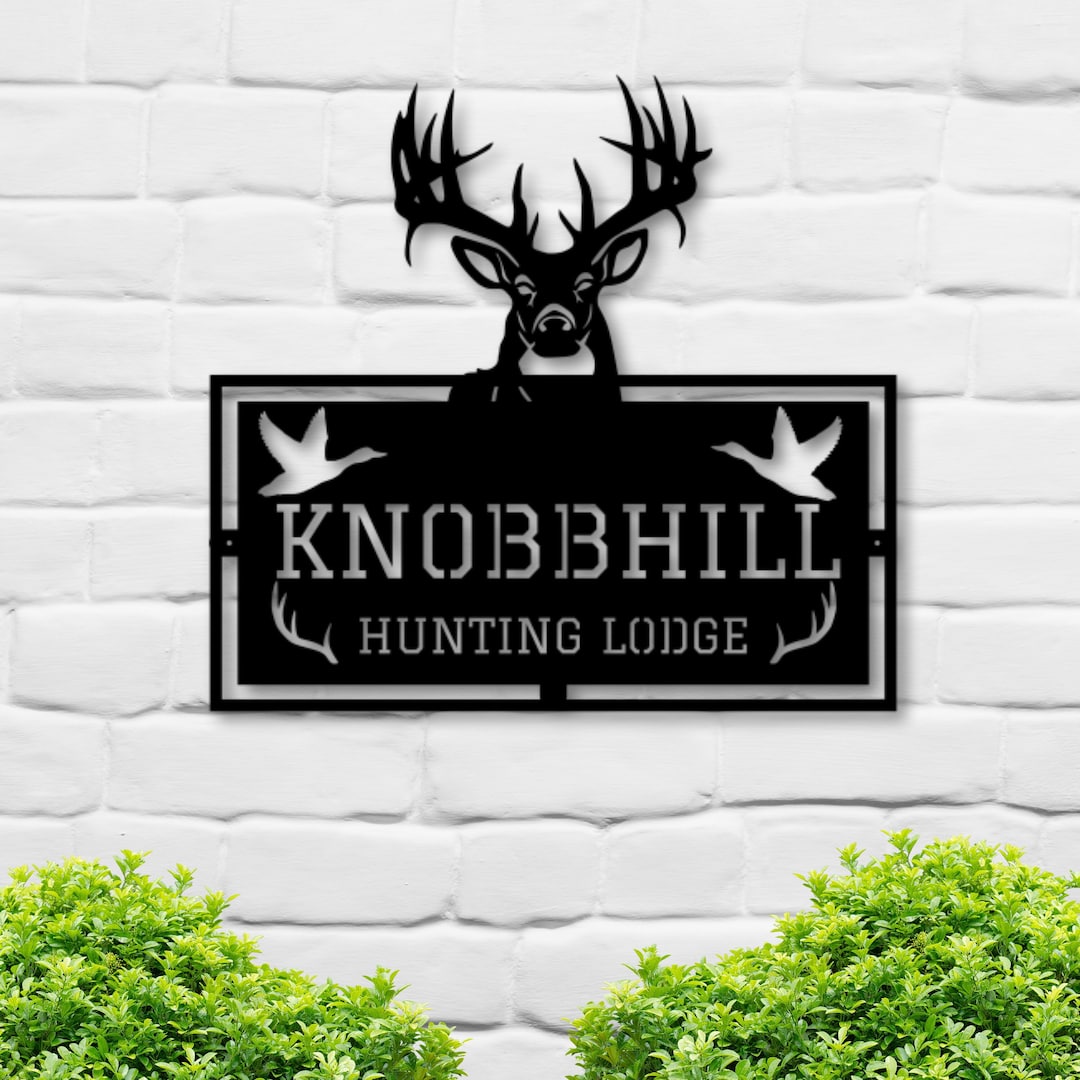 Metal Hunting Sign, Hunting Camp Sign, Metal Camp Sign, Hunting Lodge
