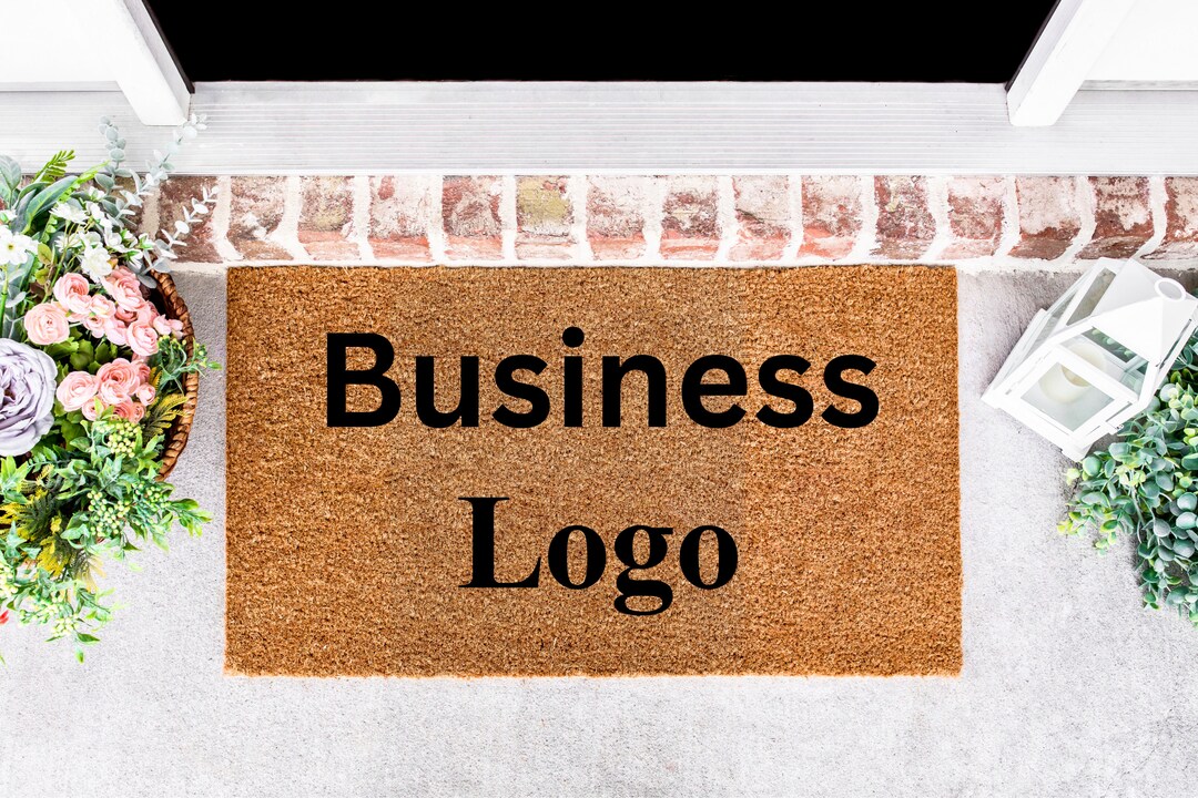 Business Logo Doormat, Company Logo Doormat, Company Logo Design, Custom Doormat, Custom