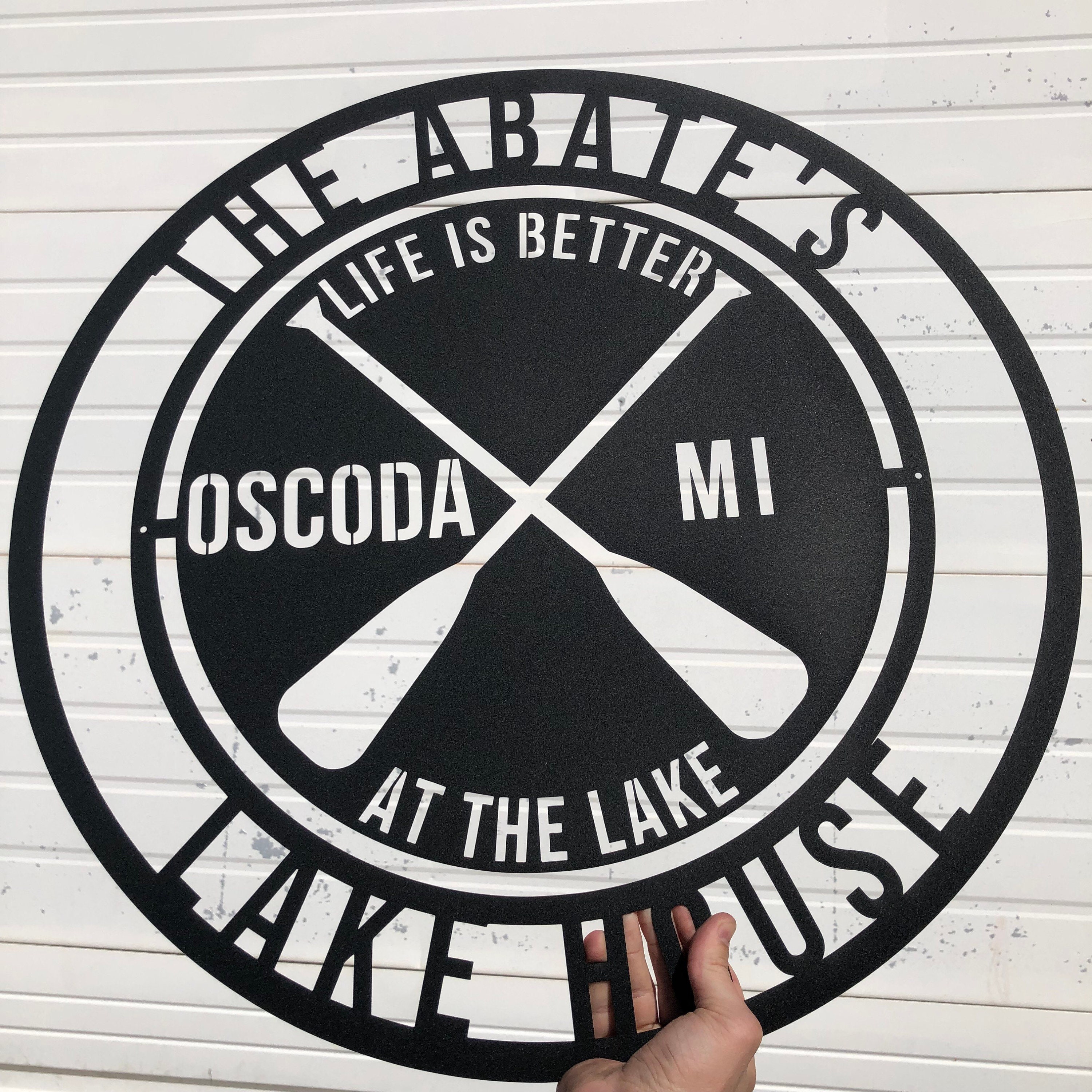 Metal Lake House Sign Lake Sign Lakehouse Sign Beachhouse Etsy