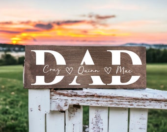 Gifts for Dad Personalized, Custom Dad Sign, Gift For Dad, Fathers Day Gift, Dad Wood Sign, Personalized Father's Day Gift, Gift For Husband