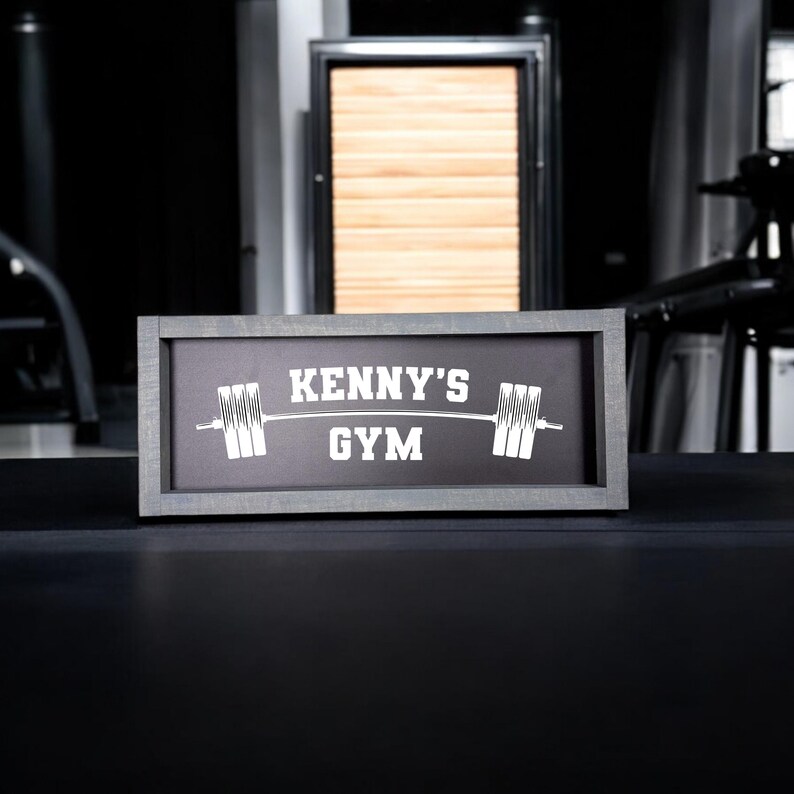 Home Gym Sign, Gym Sign, Custom Gym Sign, Personalized Home Gym Sign ...