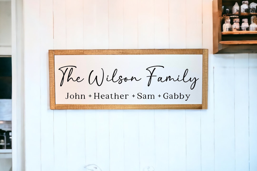 Wooden Family Name Sign, First Name Sign, Last Name Sign, Last Name ...