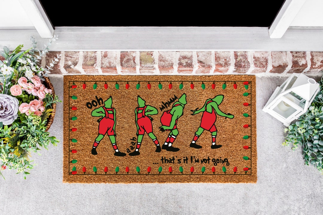 Funny Christmas Doormat, Christmas Doormat, Happy Holidays Doormat, Christmas Movie Doormat