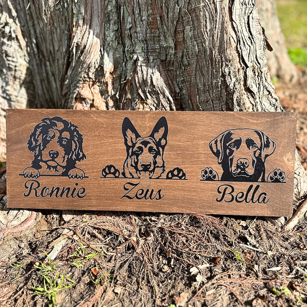 Custom Pet Sign, Custom Dog Sign, Dog Sign, Wooden Dog Sign, Dog Photo