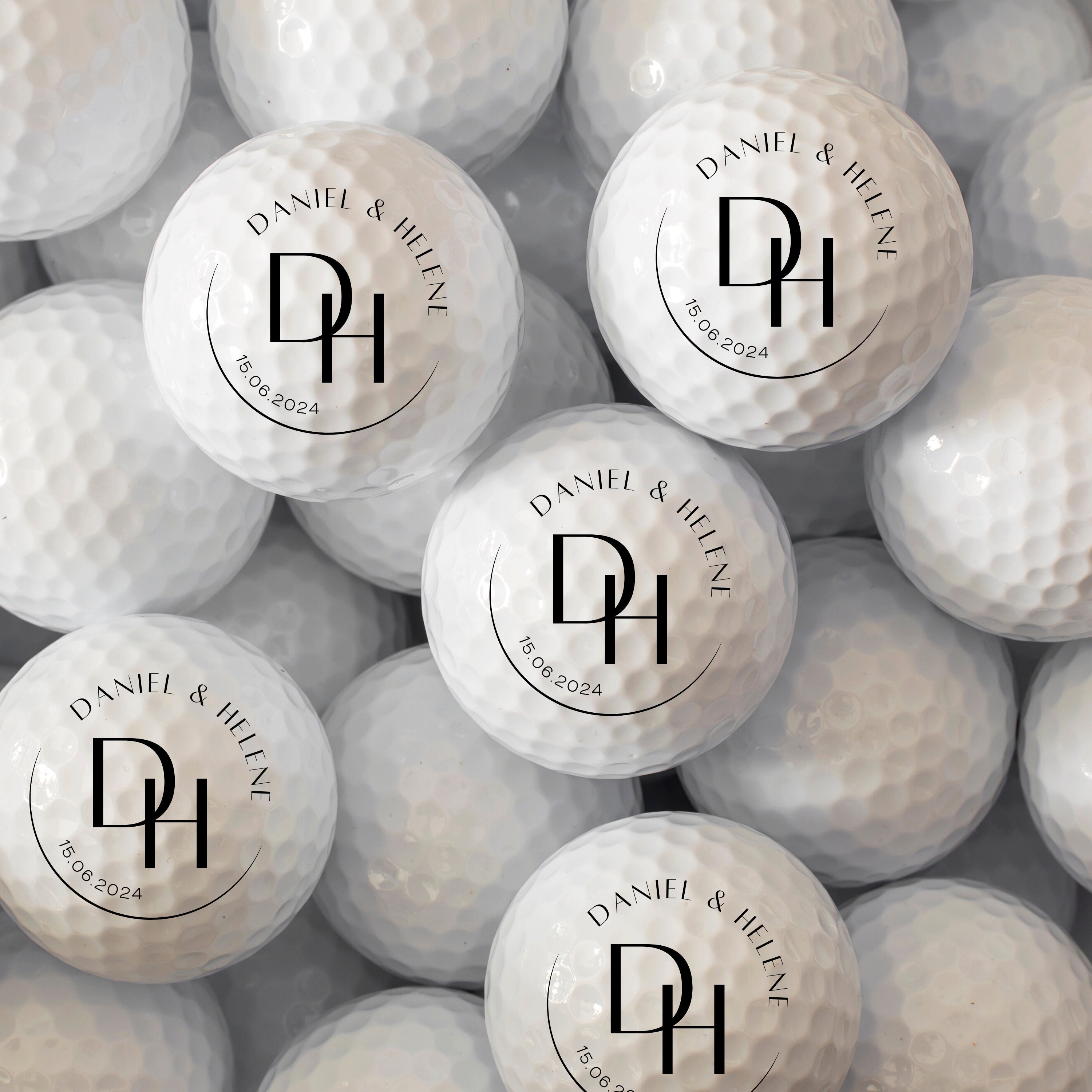 Cadeaux de mariage personnalisés, Balles de golf des mariés, Balles de golf pour couple, Balle de golf d'anniversaire, Cadeau de mariage, Cadeaux de mariage