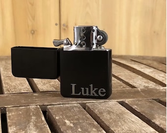 Personalized Black Engraved Lighter, Custom Engraved Black Lighter, Personalized Lighter, Groomsmen Lighter, Groomsman Lighter, Lighter
