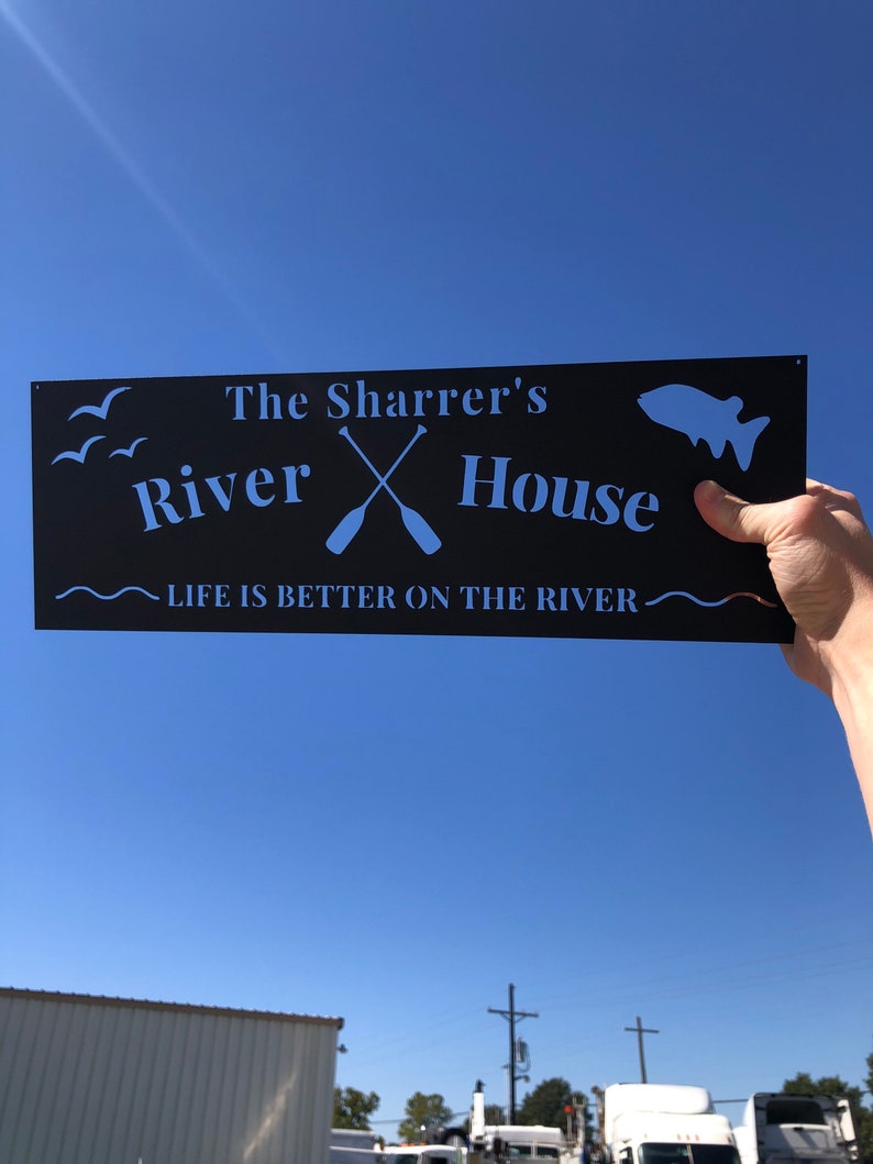 Custom River Signs to the River House Sign River Etsy