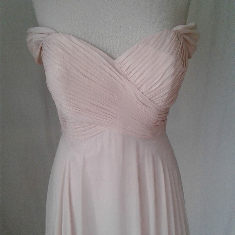 The Blush Veil Silk and Net Evening Dress main image 1