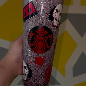 Saw Halloween Starbucks Snowglobe Tumbler **SEALED**