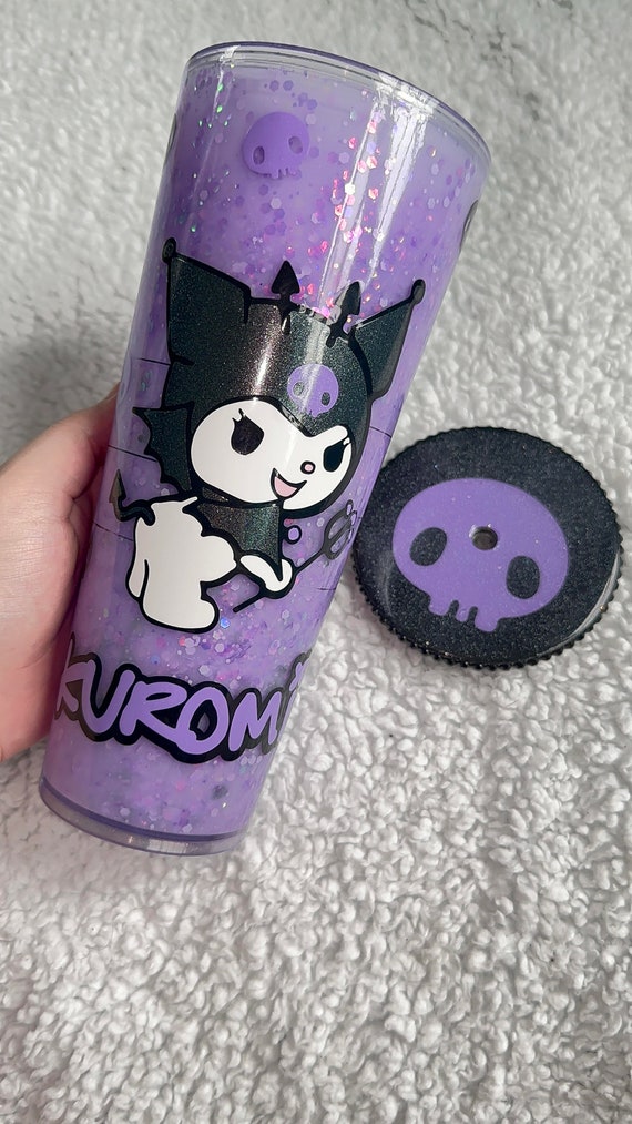 Goth Kitty Snowglobe Tumbler **SEALED TUMBLER**