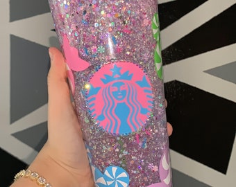 Candy Land Starbucks Snowglobe Tumbler *SEALED TUMBLER*