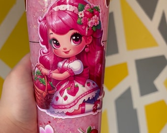 Strawberry Girl Starbucks Snowglobe Tumbler **SEALED TUMBLER**