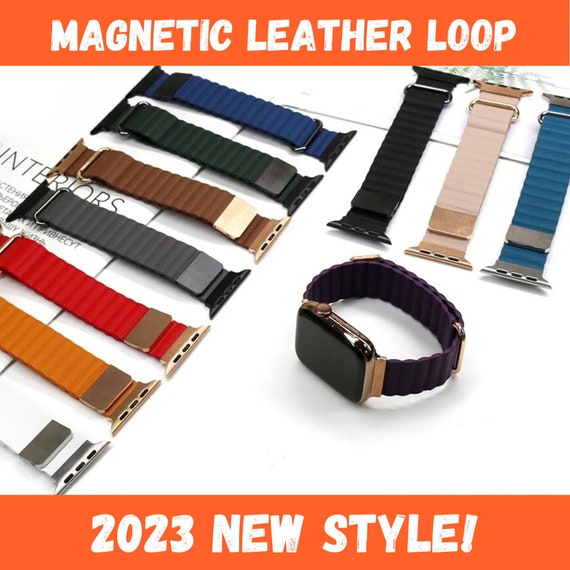 Magnetic loop strap For Apple watch band 44mm 40mm 45mm 41mm 42mm