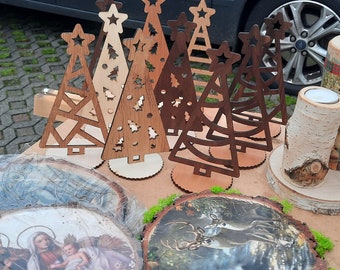 Christmas decoration table laser cut files, for laser cut, cnc, digital files, dxf, cut file