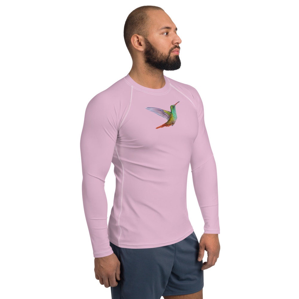 Rash Guard Hummingbird for Men: Moisture-wicking, Athletic Workout ...