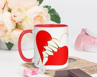 LOVE IS LOVE! Healing Heart Mug, Pride Coffee/Tea Mug for the Dreams of a Broken Heart