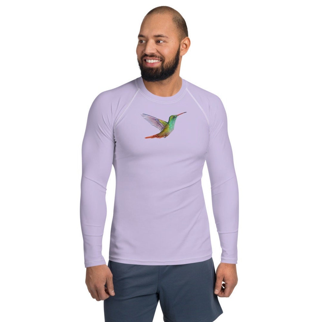 Rash Guard Hummingbird for Men: Moisture-wicking, Athletic Workout ...