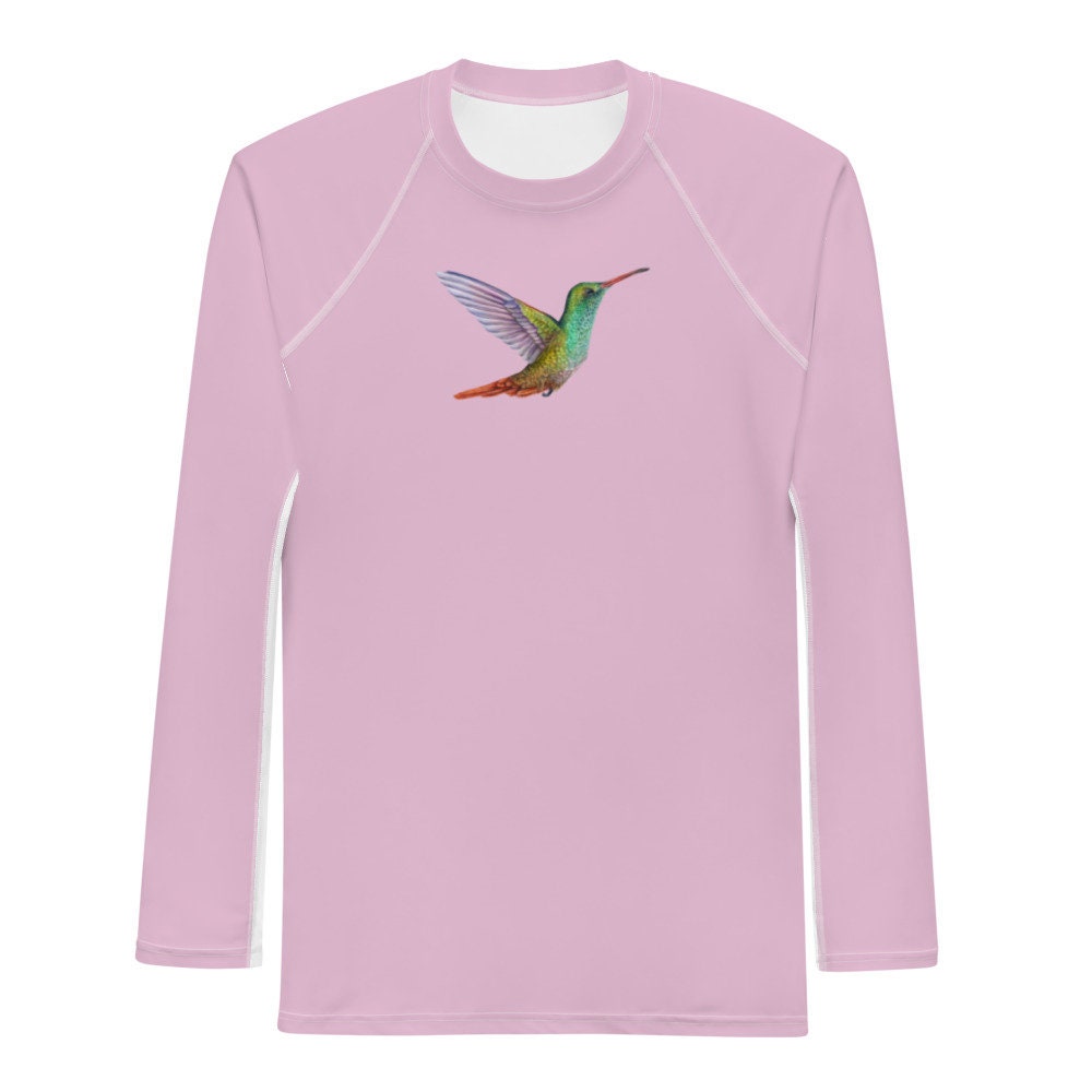 Rash Guard Hummingbird for Men: Moisture-wicking, Athletic Workout ...