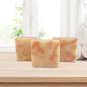 3 x Citrus Swirl Sunshine Soap Bars | Wholesale Cold Process Soap | Vegan | No Palm Oil | Value Pack