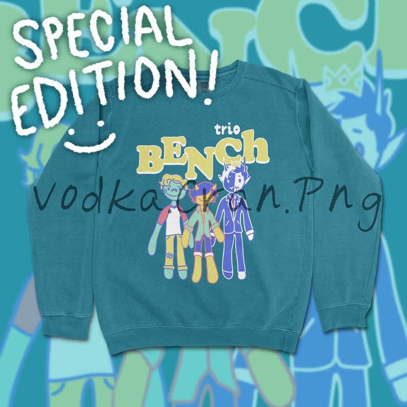 Benchtrio Unisex Teal Crewneck Sweatshirt *Special Edition!* 