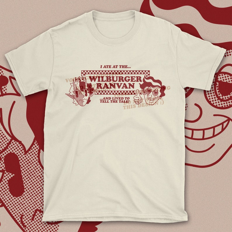 PRE-ORDER: Wilburger Ranvan Unisex Natural T-Shirt *Ships in 2-3 weeks* 