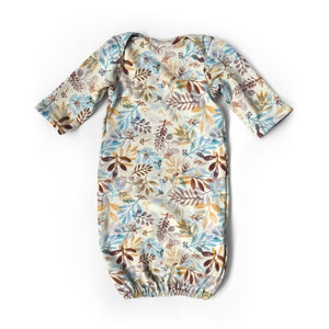 SUPER SOFT Bamboo Baby Gown - Unisex Coming Home Outfit - Soft Baby Gown