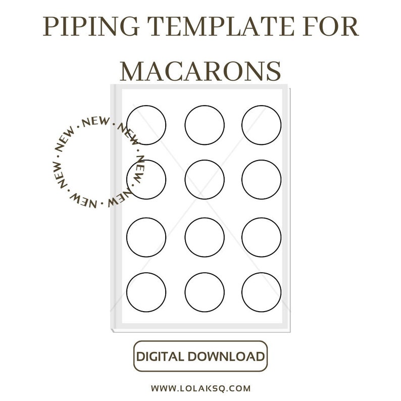Macaron Piping Template Digital Download for Professional Etsy Macaron Piping Template Digital Download for Professional Etsy