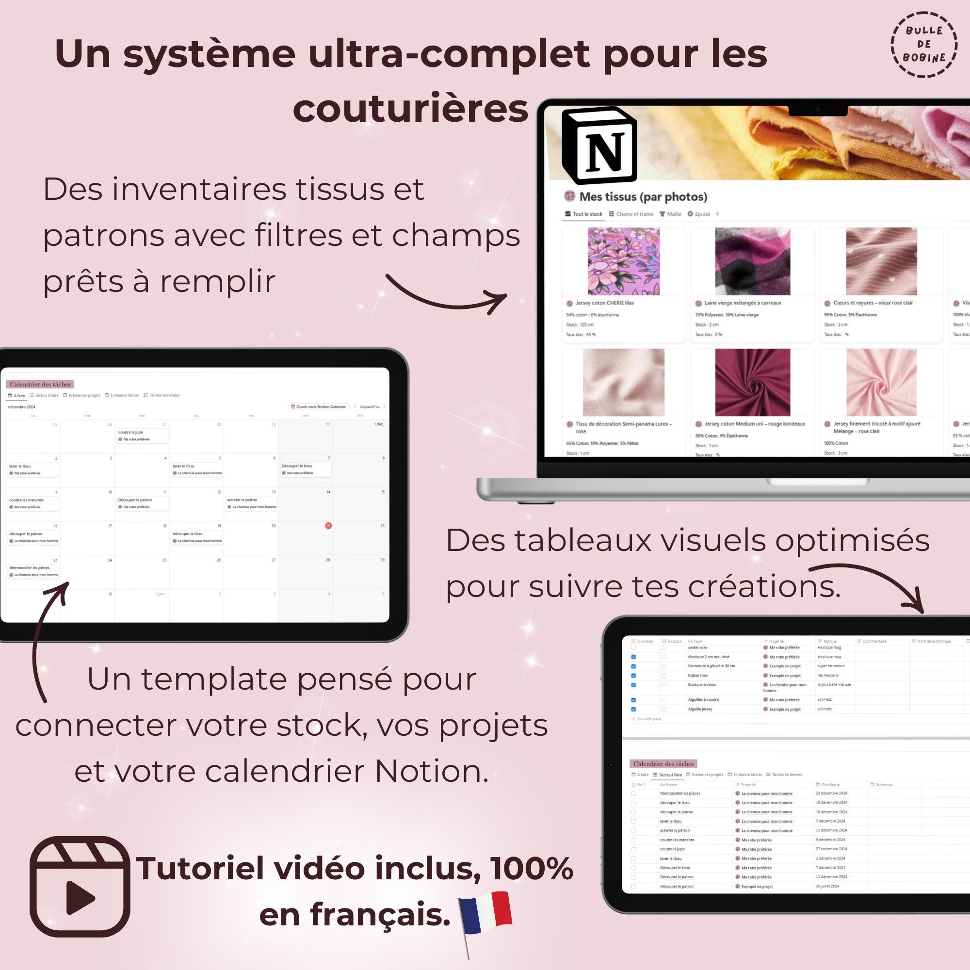 Notion Sewing Template, Fabric, Pattern & Project Database, Save Time ...