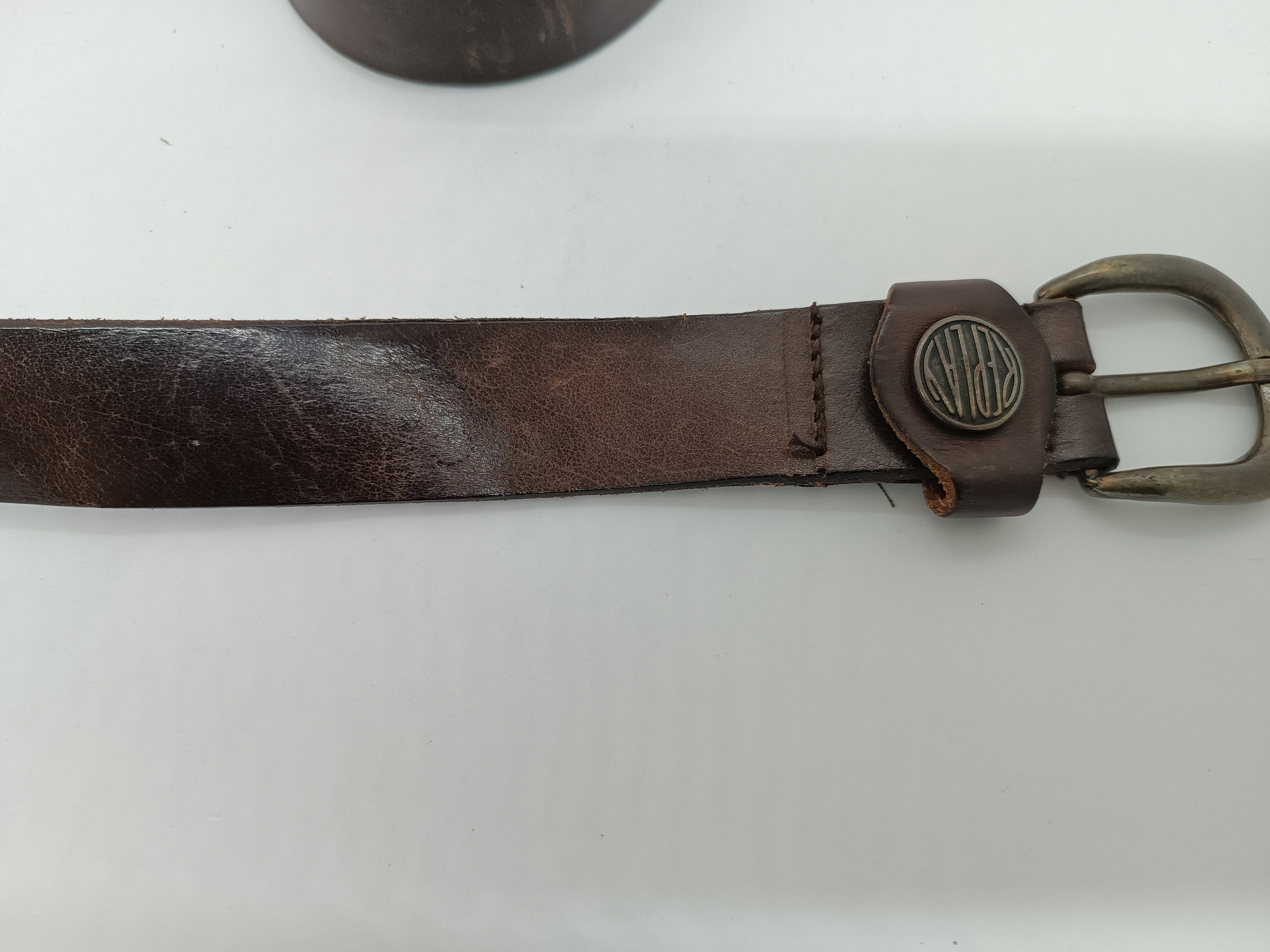 Vintage Genuine Leather Belt Replay - Etsy